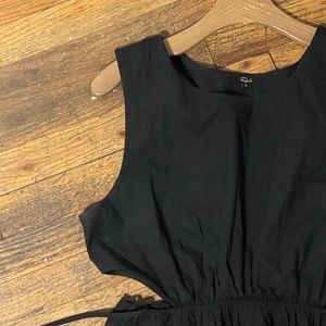 RAILS summer Dress// Black A-Line Dress with Side Cut Outs